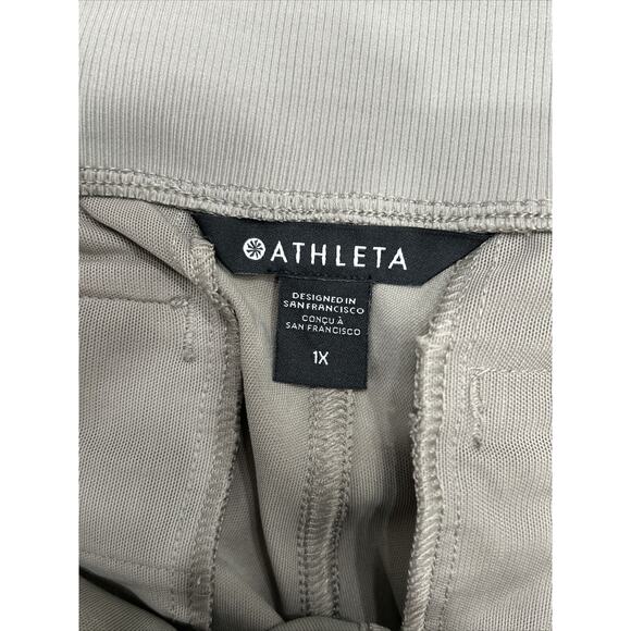 Athleta Womens Size 1X Gray Venice Wide Leg Pant Pockets Athleisure - Picture 4 of 11